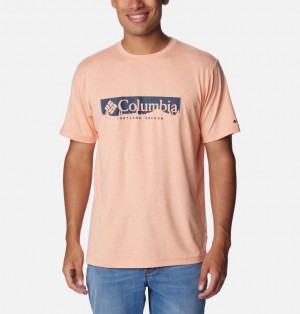 Apricot Men Columbia Kwick Hike™ Technical T Shirts | 87433425