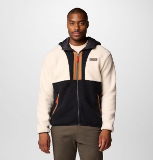 Beige Men Columbia Backbowl™ II Remastered Hooded Sherpa Fleece Jackets | 51662