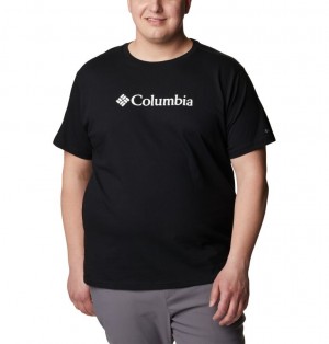 Black Men Columbia CSC Basic Logo™ – Extended Size T Shirts | 96639780