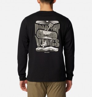 Black Men Columbia Explorers Canyon™ Long Sleeve T Shirts | 44281757