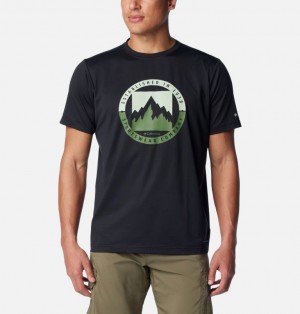 Black Men Columbia Ice Lake™ II Technical T Shirts | 86904370