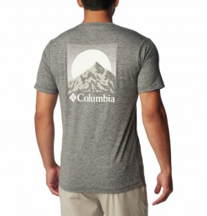 Black Men Columbia Kwick Hike™ Technical Graphic T Shirts | 17996861