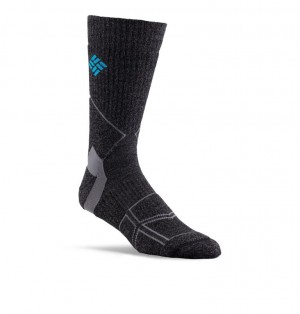 Black Men Columbia Merino Hike Crew Socks | 30096946