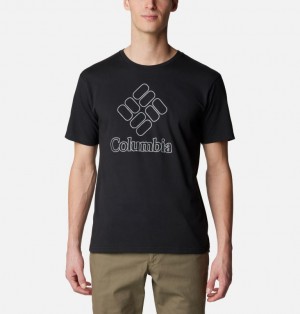 Black Men Columbia Pacific Crossing™ II Graphic T Shirts | 94139855