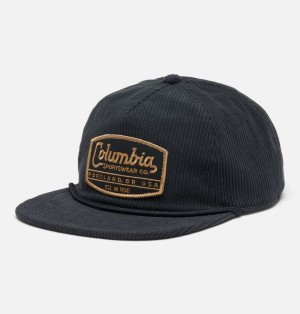 Black Men Columbia Packsaddle™ Corduroy Snap Back Caps | 13547106