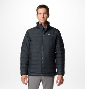 Black Men Columbia Powder Lite™ II Insulated Puffer Jacket | 53796669