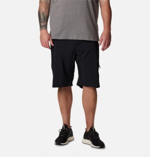 Black Men Columbia Silver Ridge™ Utility Cargo Walking Extended Size Shorts | 19288699