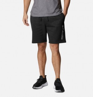 Black Men Columbia Trek™ Fleece Shorts | 47226241