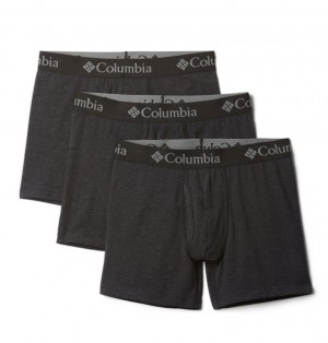 Black Men Columbia Tri Blend Boxer Briefs 3 Briefs | 68576969