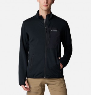 Black Men Columbia Triple Canyon™ Grid Fleece Jackets | 25654812