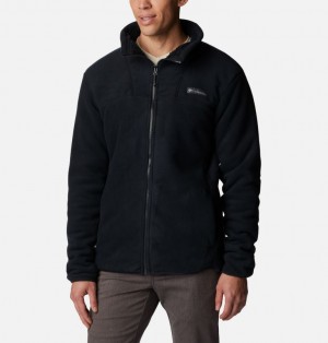 Black Men Columbia Winter Pass™ Full Zip Fleece Jackets | 63947067