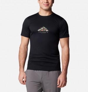 Black Men Columbia Zero Rules™ Technical T Shirts | 27944122