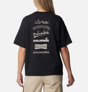 Black Women Columbia Alpine Way™ II Technical Graphic T Shirts | 80329571