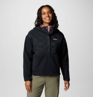 Black Women Columbia Cloud Point™ Hooded Hybrid Fleece | 50206566