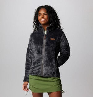 Black Women Columbia Fire Side™ II Sherpa Fleece Jackets | 6545616