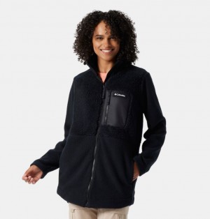 Black Women Columbia Lodge™ Sherpa Long Fleece Jackets | 7485973