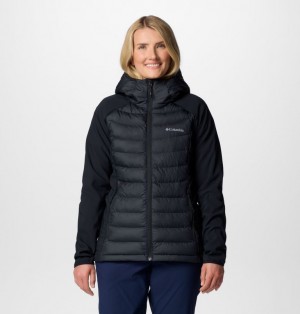 Black Women Columbia Powder Lite™ II Insulated Hybrid Hooded Puffer Jacket | 80615223