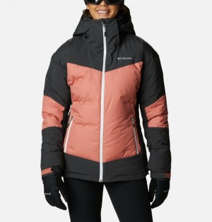 Black Women Columbia Wild Card™ II Waterproof Hooded Ski Down Puffer Jacket | 35894355