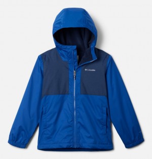 Blue Boys's Columbia Rainy Trails™ II Fleece Lined Waterproof Jackets | 49541421