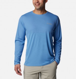 Blue Men Columbia Cirque River™ Technical Long Sleeve T Shirts | 47143598