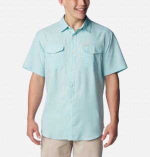 Blue Men Columbia Utilizer™ II Solid Short Sleeve Shirts | 87249651