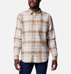 Brown Men Columbia Cornell Woods™ Flannel Shirts | 90788019