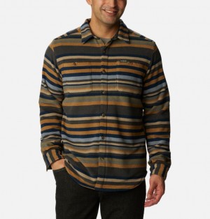 Brown Men Columbia Flare Gun™ Fleece Over Shirts | 13764539