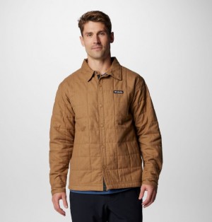 Brown Men Columbia Landroamer™ Quilted Shirt Jackets | 1889319