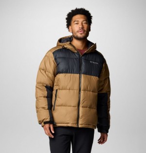 Brown Men Columbia Pike Lake™ II Hooded Puffer Jacket | 77107521