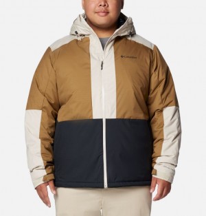 Brown Men Columbia Point Park™ II Waterproof Insulated Extended Size Jackets | 87695399