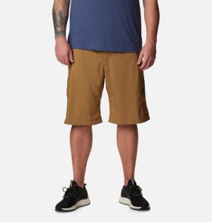 Brown Men Columbia Silver Ridge™ Utility Cargo Walking Extended Size Shorts | 22604678