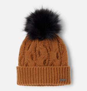 Brown Women Columbia Boundless Days™ Cable Knit Pom Beanie | 36719622