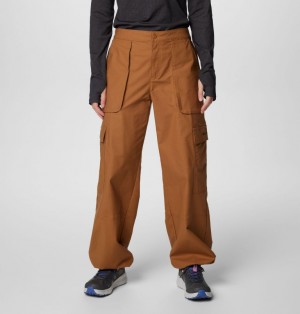 Brown Women Columbia Brea Falls™ Cotton Ripstop Cargo Pants | 3859871