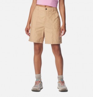 Brown Women Columbia Holly Hideaway™ Washed Out Bermuda Shorts | 96287193