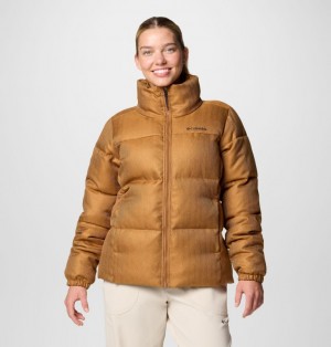 Brown Women Columbia Puffect™ Herringbone Puffer Jacket | 6273048