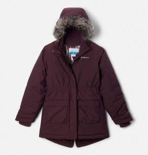 Burgundy Girls's Columbia Nordic Strider™ II Waterproof Parka | 9892734