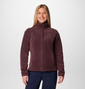 Burgundy Women Columbia Benton Springs™ Full Zip Fleece Jackets | 1252291