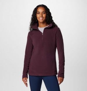 Burgundy Women Columbia Glacial™ IV Half Zip Fleece | 94236743