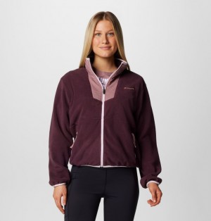 Burgundy Women Columbia Sequoia Grove™ Fleece Jackets | 64359280