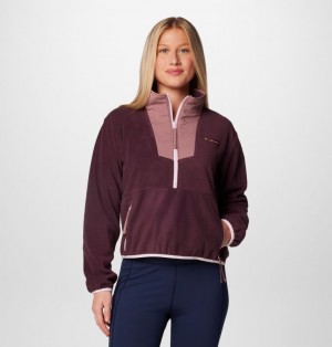 Burgundy Women Columbia Sequoia Grove™ Half Zip Fleece | 49058529