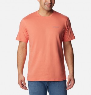 Coral Men Columbia North Cascades™ T Shirts | 24971128