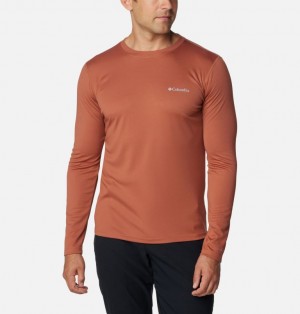 Coral Men Columbia Zero Rules™ Technical Long Sleeve T Shirts | 26257768