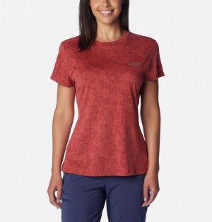 Coral Women Columbia Bluebird Canyon™ Technical T Shirts | 57577019