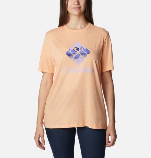 Coral Women Columbia Bluebird Day™ Relaxed T Shirts | 75265327