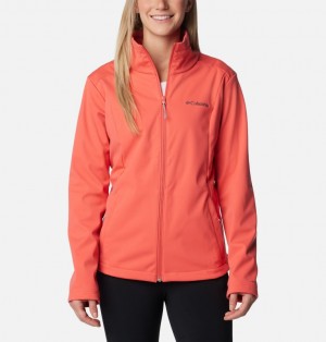 Coral Women Columbia Malta Springs™ Softshell Hiking Jackets | 50444822