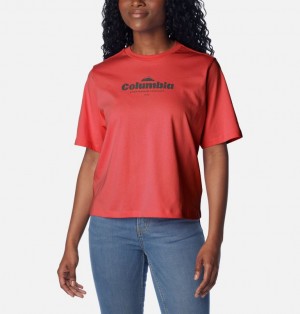 Coral Women Columbia North Cascades™ Relaxed T Shirts | 4040260