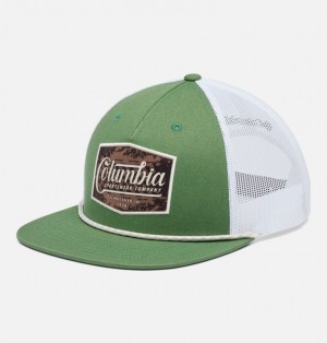 Green Men Columbia Flat Brim Snap Back Caps | 64866732