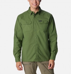 Green Men Columbia Landroamer™ Lined Shirts | 50939270