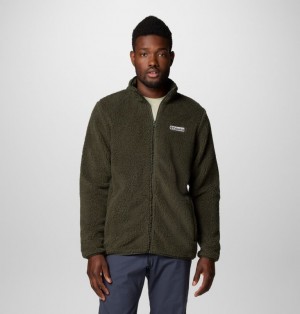 Green Men Columbia Rugged Ridge™ III Full Zip Sherpa Fleece Jackets | 45853487