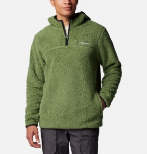 Green Men Columbia Rugged Ridge™ III Sherpa Pullover Hoodie | 18377400